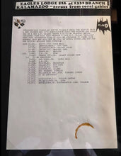Load image into Gallery viewer, Original Misfits Fiend Club Envelope Flyer Shirt Order Form Tour Sheet Framed DANZIG