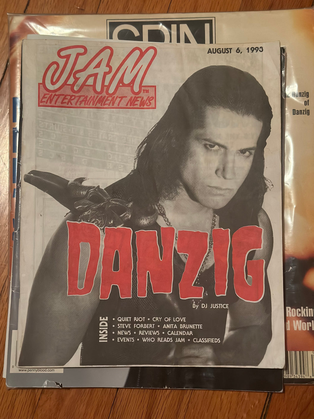 Jam Entertainment News Danzig Cover Magazine