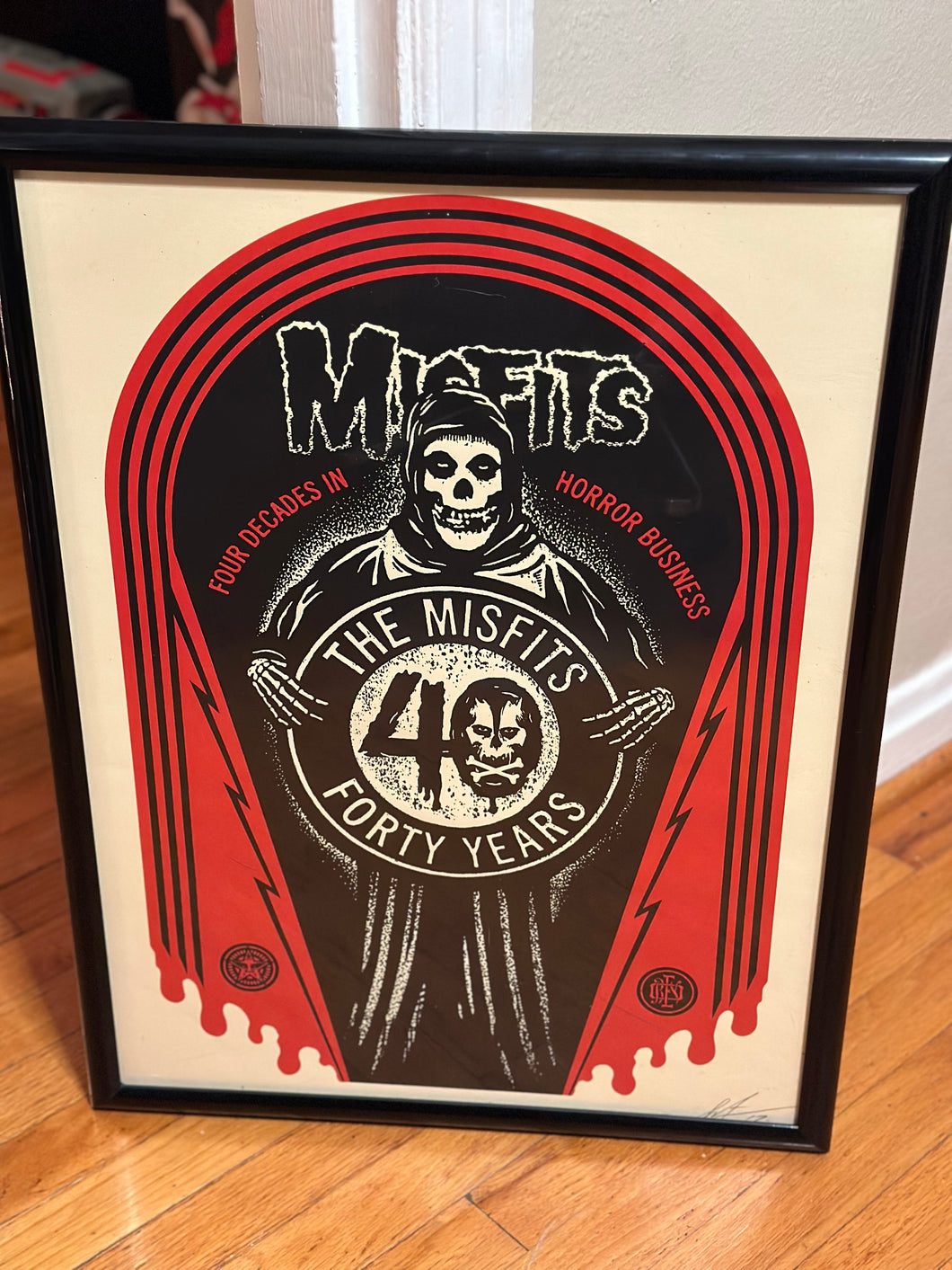 Obey Misfits 40th Anniversary Shepard Fairey Signed and Numbered Screenprint Danzig