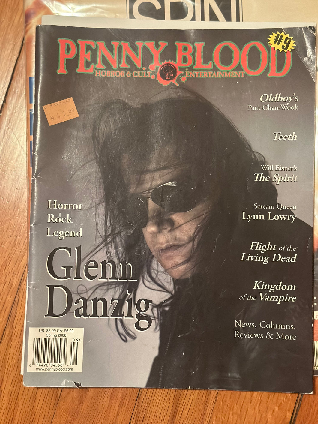 Penny Blood #9 Glenn Danzig Cover Magazine