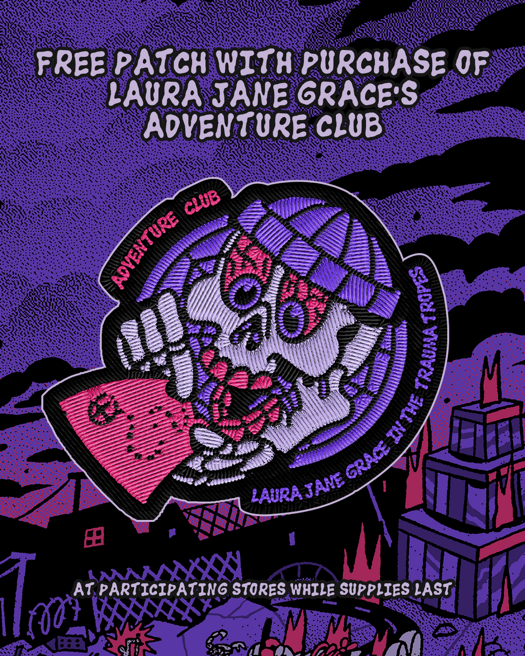 Pre-Order Laura Jane Grace's Adventure Club LP Hot Pink Vinyl W/ Patch(While Supplies Last)