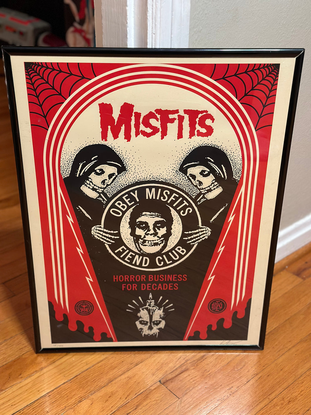 Obey Misfits 40th Anniversary Screen Print Shepard Fairey Signed and Numbered Danzig