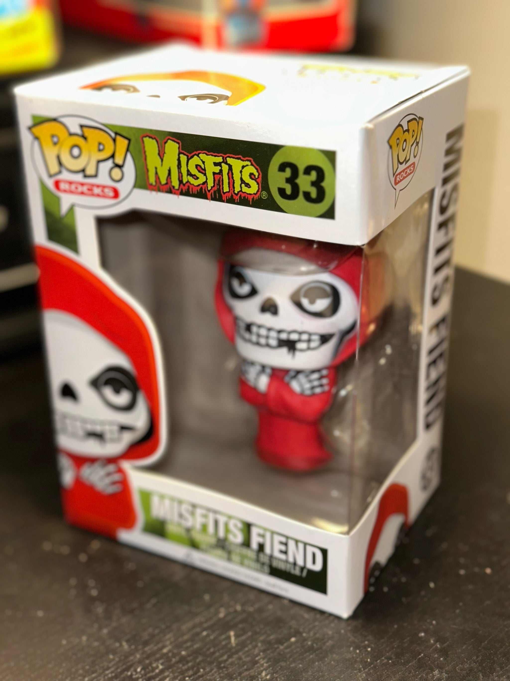 Funko Pop Misfits Fiend #33 authentic includes hard stack