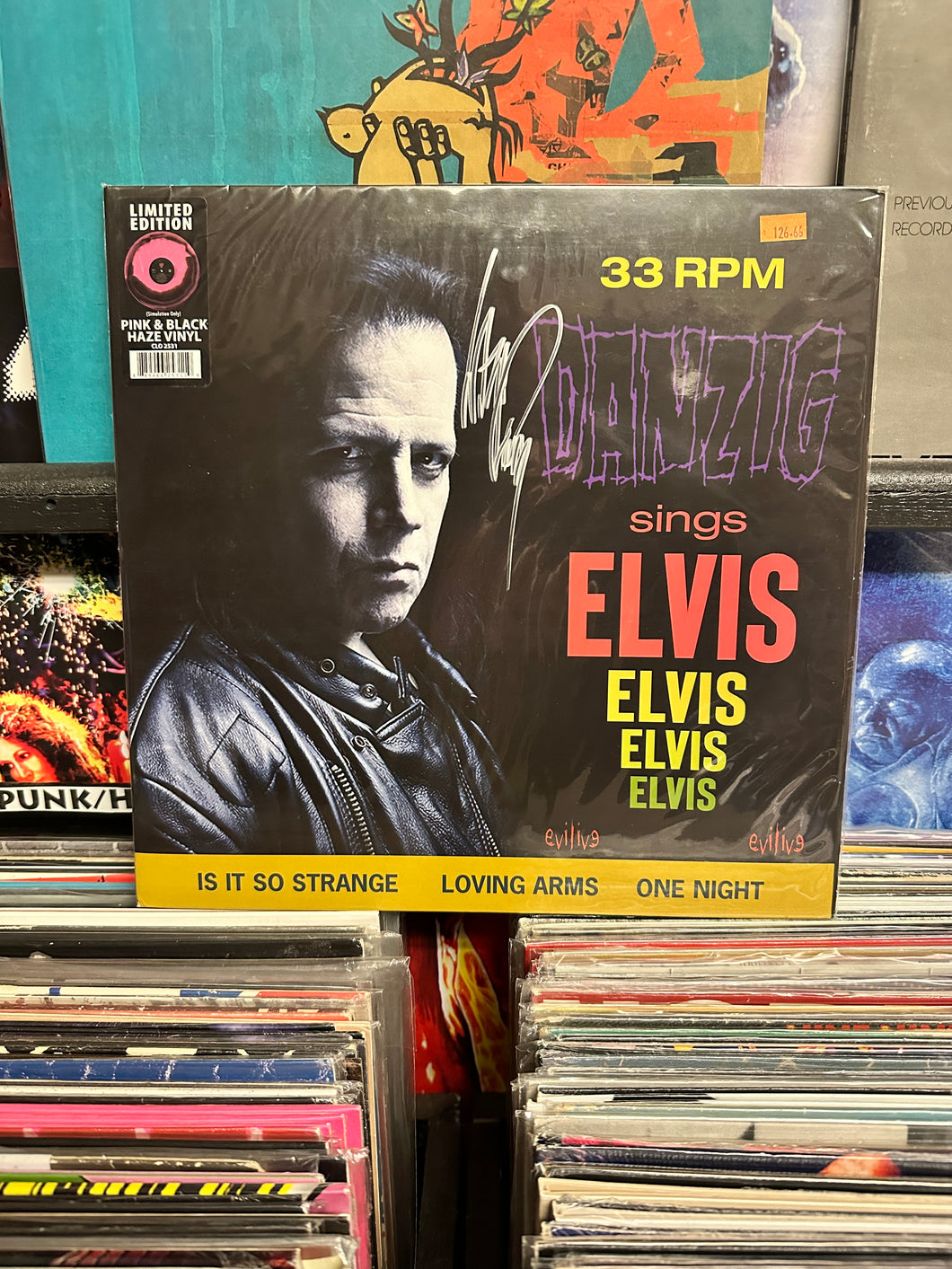 Danzig Sings Elvis LP Signed