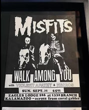 Load image into Gallery viewer, Original Misfits Fiend Club Envelope Flyer Shirt Order Form Tour Sheet Framed DANZIG
