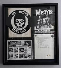 Load image into Gallery viewer, Original Misfits Fiend Club Envelope Flyer Shirt Order Form Tour Sheet Framed DANZIG
