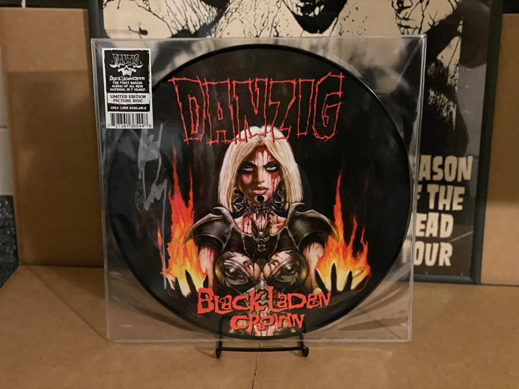 Danzig Black Laden Crown LP Picture Disc 2017 Evilive Nuclear Blast Signed By Glenn Danzig