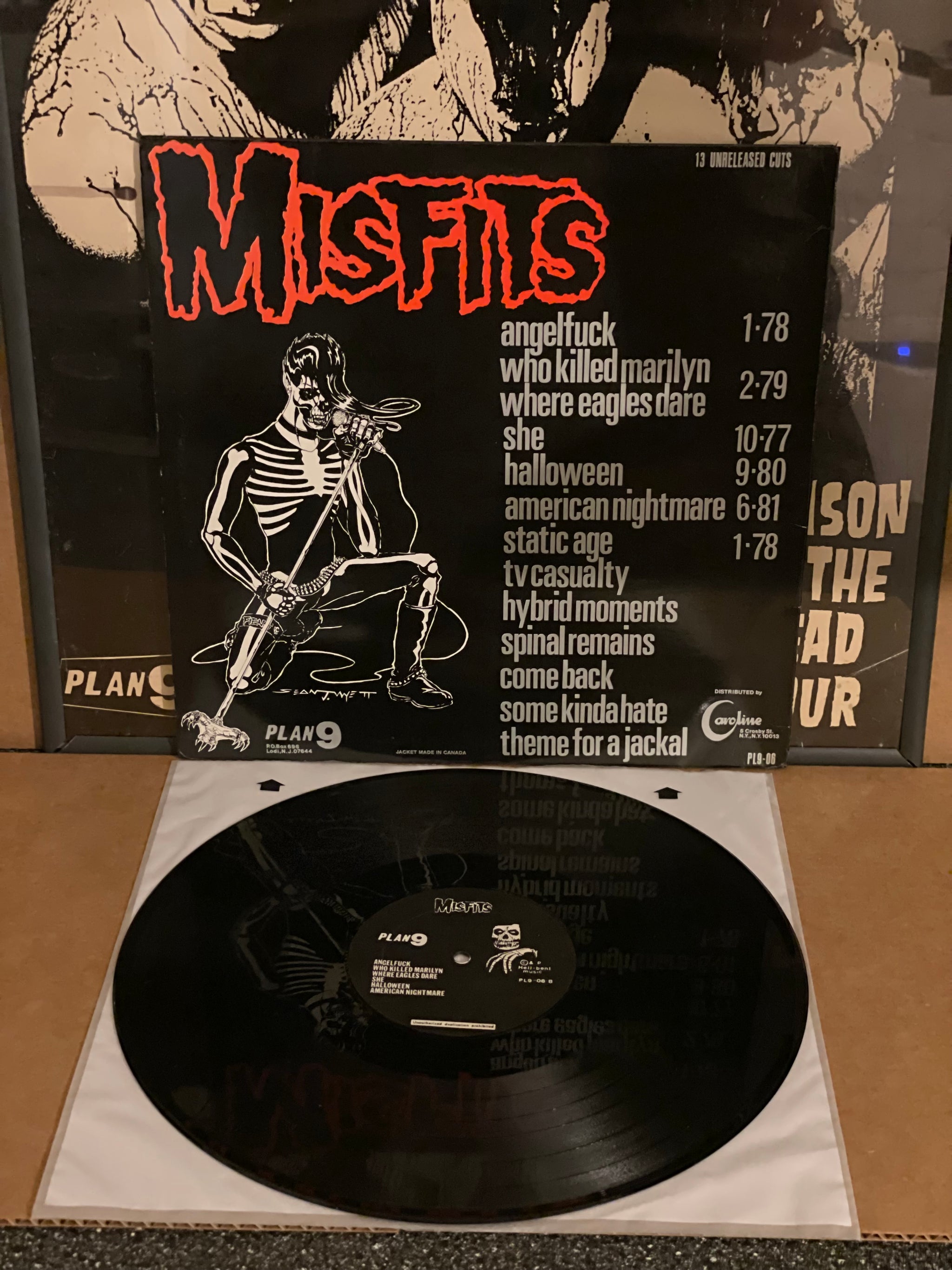 Misfits Legacy Of Brutality LP 1985 Plan 9 Official First