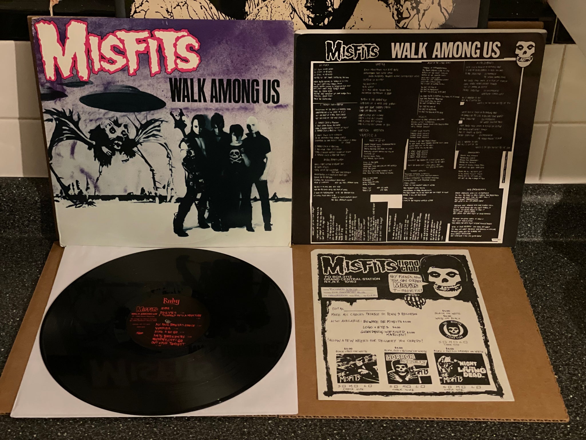 Misfits Walk Among Us Lp 1982 Ruby Records 2nd Cover Version Original The Record Space 