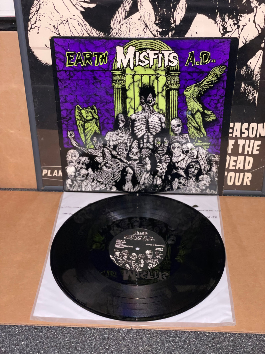 Misfits Earth A.D. / Wolfs Blood LP 1983 Plan 9 Original Pressing Purple Cover Danzig
