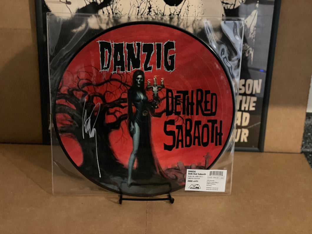 Danzig Deth Red Sabaoth LP 2010 Picture Disc Signed By Glenn Danzig T