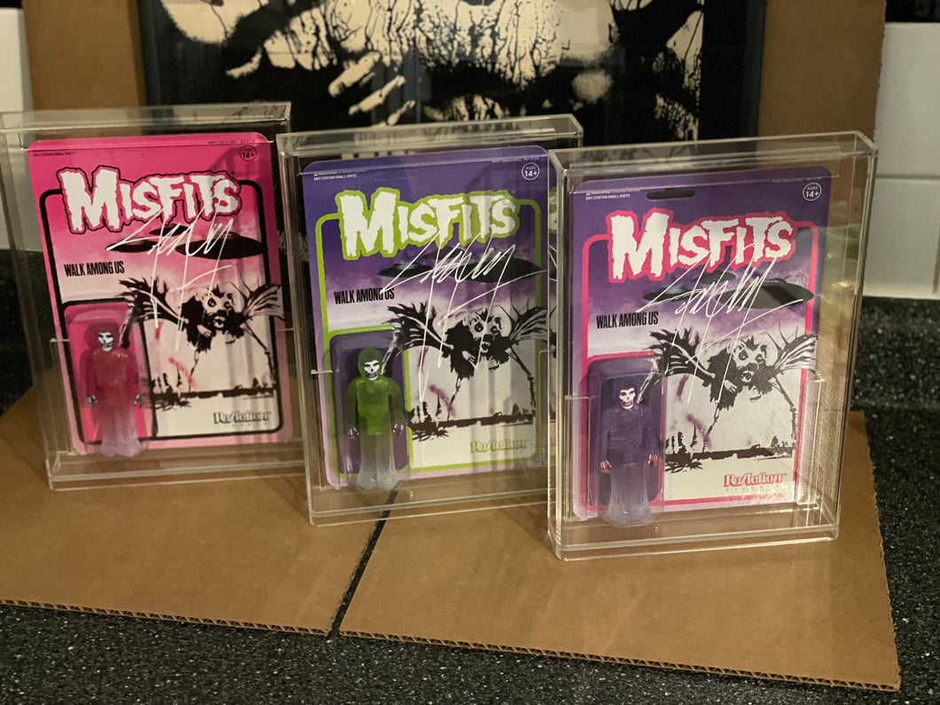 Misfits The Fiend Super7 Reaction Figure Walk Among Us Set Of 3 Signed By Jerry Only Danzig