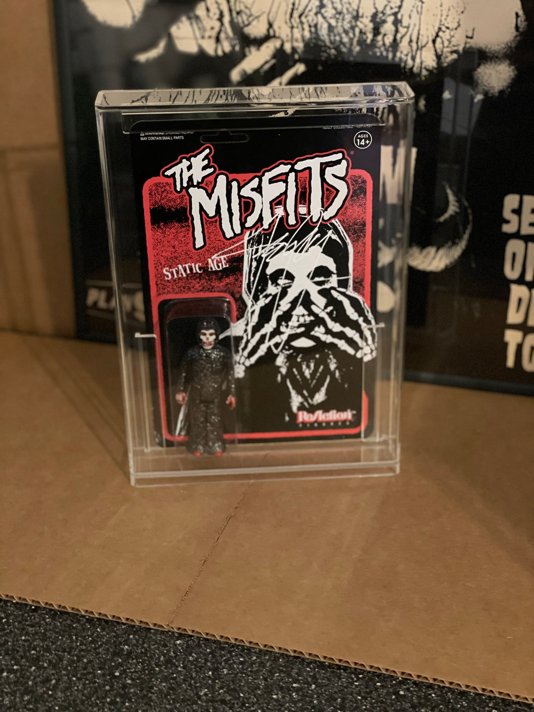 Misfits The Fiend Super7 Reaction Figure Static Age Signed By Jerry Only Danzig